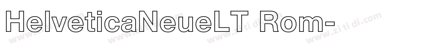 HelveticaNeueLT Rom字体转换